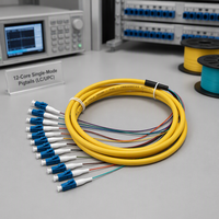 Pigtails de distribution de fibre optique LC UPC 12 cœurs LSZH 0,9 mm de haute qualité à prix compétitif