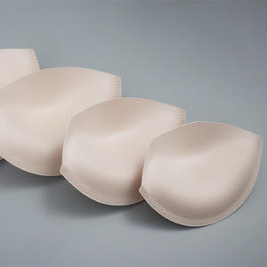 Sujetador <span class=keywords><strong>Push</strong></span> <span class=keywords><strong>up</strong></span> Copa acolchada Traje de baño Taza de espuma de inserción Taza de esponja de costura en stock en beige - Product Image 2