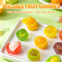 Individueel verpakte 3D fruitvormige gummy snoepjes, transparante zachte gelei snoepjes, gemengde kauwsnoepjes, groothandel