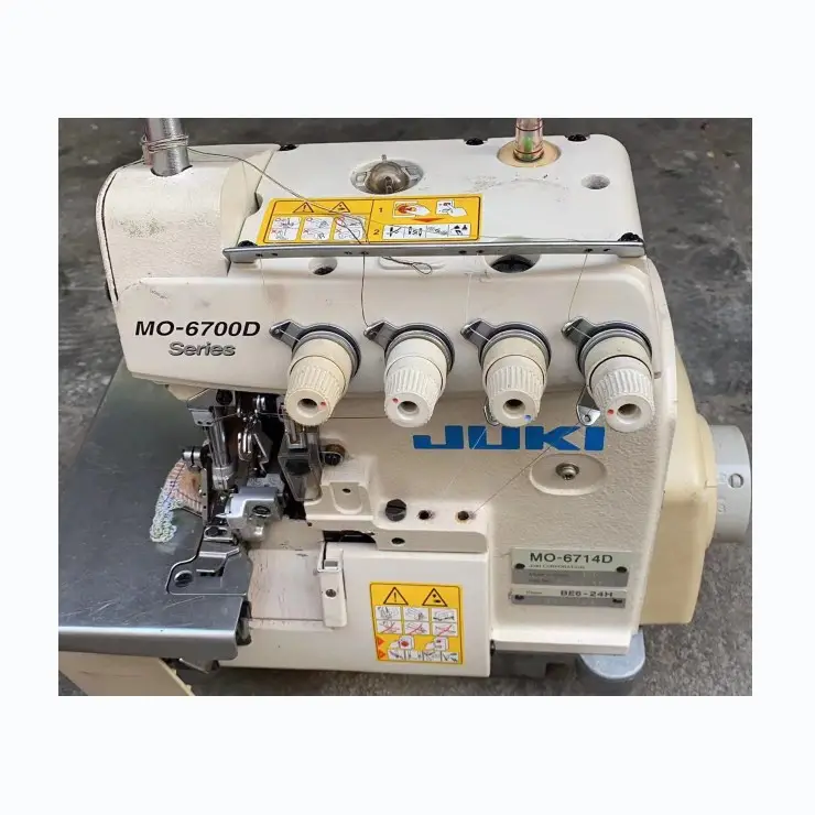 Secondhand Jukis 6700 series overlock sewing machines