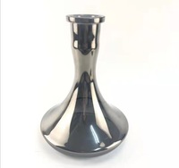 Accessoires de narguilé de couleur or de haute qualité de vente chaude-Shisha de narguilé arabe portable avec composants métalliques de bouteille en verre d'estampage à chaud