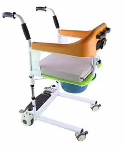 3 in 1 Commode Chair Rotating Adjustable Elderly Moving Machine with Wheels