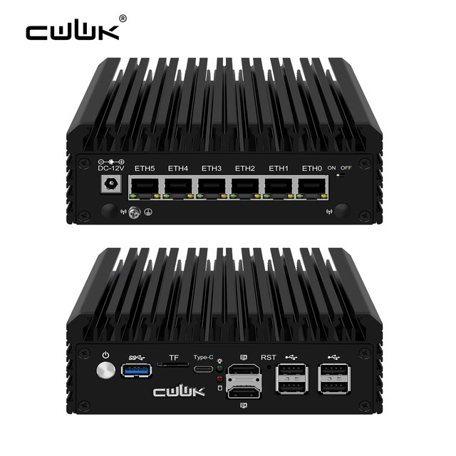 CWWK F7 OPNsense Firewall Appliance N150 N100 N305 N355 6x i226V 2.5GbE LAN DDR5 RAM 2x NVMe SSD Pfsense Firewall Router Mini PC