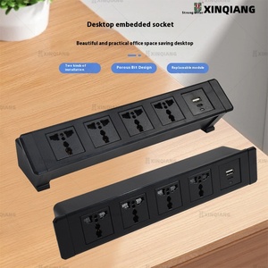 Thiết kế hiện đại Máy tính để bàn nhúng ổ cắm đa vị trí Jack dọc treo hàng cắm đa chức năng hệ thống dây điện - Product Image 5