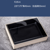 Platos de Madera Desechables Ecológicos Personalizados para Sushi, Envases de Comida para Llevar con Tapa Transparente para Azúcar