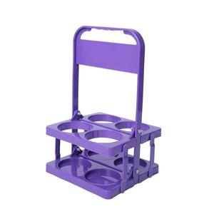 Tùy Chỉnh Màu Rượu Vang Chủ 4-Chai Có Thể Gập Lại Nhựa PP Chai Nước Giải Khát Chai Tàu Sân Bay Cho Thực Đồ Uống Cho Bar Nhà Hàng - Product Image 5