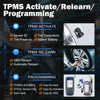 XTOOL TP150 TPMS outil de programmation OBD2 TPMS outil de réapprentissage 315 & 433 MHZ TPMS détecteur de pression des pneus outil de Diagnostic de voiture portable