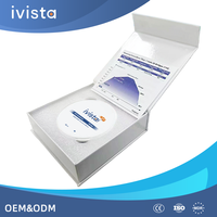 Transparence et résistance combinées, bloc de zircone IVISTA SHT à 47 % de translucidité, haute résistance, disponible en OEM pour couronne implantaire