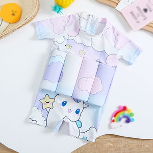 Toptan çocuk yüzdürme tek parça mayolar karikatür baskı çabuk kuru güneş koruma çocuklar erkek kızlar için mayo yüzen - Product Image 6