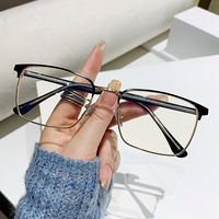 Gafas QUEJOEY con bloqueo de luz azul, montura cuadrada, estilo liso Unisex, gafas para ordenador, gafas de moda antiradiación para miopía