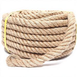 Corde en jute torsadée robuste, naturelle, pour artisanat, jardinage, emballage, escalade, <span class=keywords><strong>hamac</strong></span>, nautique, tirage à la main, balustrades, maison, manège - Product Image 1
