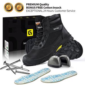 Ventes directes d'usine bottes <span class=keywords><strong>de</strong></span> sécurité sport pour hommes <span class=keywords><strong>chaussures</strong></span> <span class=keywords><strong>de</strong></span> sécurité bottes <span class=keywords><strong>de</strong></span> travail à bout en acier construction - Product Image 4