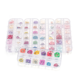<b>Mixed</b> Dried Flowers <b>Box</b> 13x5Cm Craft Material Pack For Diy Home Decor Natural Real Flower Set - Product Image 4