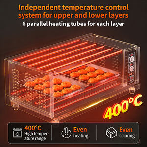 Horno Eléctrico Industrial para Panaderí<span class=keywords><strong>a</strong></span>, 3 Niveles, 9 Bandejas, 380V, con Pantalla Táctil y Controlador PID - Product Image 6