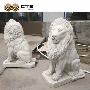 America Quality Garden Series Carving Lion Outdoor Granite Marble Stone Animal Statues