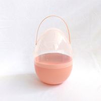 2023 Pâques 12 pouces taille Jumbo lapin oeufs conteneur ensemble personnalisé Transparent en plastique transparent oeufs de pâques avec poignées