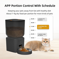 Distributeurs automatiques de nourriture pour animaux de compagnie intelligents OEM avec caméra et commande vocale, distributeurs de nourriture pour chats et chiens, contrôle par application Tuya, distributeur automatique de nourriture pour animaux de compagnie avec minuterie Wi-Fi