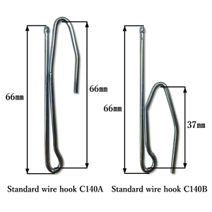 Crochet métallique d'accessoire de décoration murale en plastique Standard pour rideaux de douche pour rails et accessoires de poteaux à rideaux - Product Image 4