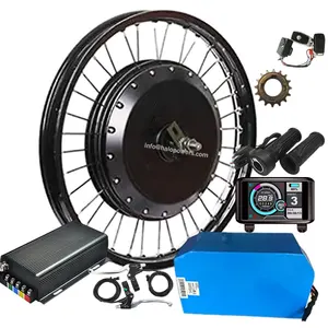 Alta potência 72v 3000w 8000w 5000 w cubo motor ebike kit de conversão 500w com opção bateria 5000 watt ebike kit de conversão