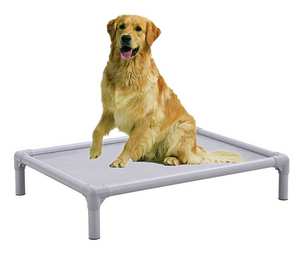 Hochwertiger wasserdichter PU-Lederbezug Erhöhtes Hunde bett für Camping - Product Image 4