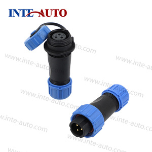 Conectores de Cable Impermeables Circulares IP68, Conector de Cable <span class=keywords><strong>SP</strong></span> 13 17 21 Personalizado de 4 5 6 Pines, Conector de Cable Impermeable M19 de <span class=keywords><strong>2</strong></span> 3 4 5 Pines - Product Image 1