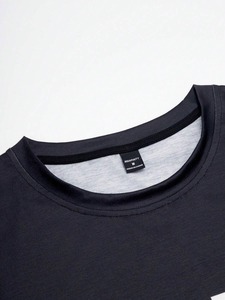 2pcs set letter-print gradient short-sleeved <b>T</b>-<b>shirt</b> and shorts suitable for comfortable summer wear Customization available.F10 - Product Image 4
