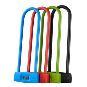 กุญแจล็อคแบบตัว U 4 หลัก ทำจากโลหะผสมสังกะสี สำหรับประตูกระจกสองชั้น พร้อมตะขอแบบยาว ใช้งานเงียบ - Product Image 1