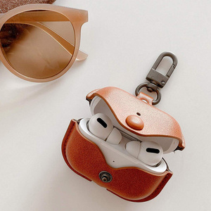 Étui protecteur Portable en <span class=keywords><strong>cuir</strong></span> PU, <span class=keywords><strong>coque</strong></span> antichoc pour écouteurs <span class=keywords><strong>AirPods</strong></span> Pro, pièces - Product Image 3