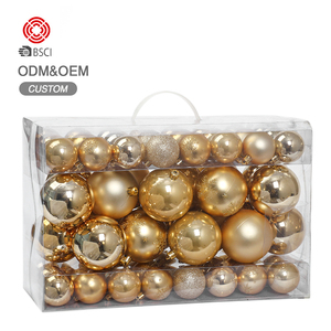 Ensemble de boules de Noël SHAUNGYUAN, décorations de Noël en plastique OEM pour un joyeux Nouvel An - Product Image 5