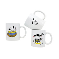 Logo personnalisable Tasses en céramique Cadeaux Tasses à café en céramique promotionnelles Logo imprimé Fabricant de tasses en céramique personnalisées