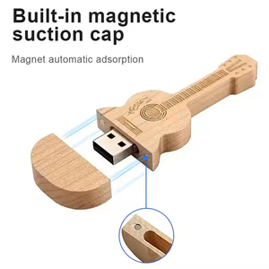 Nhạc Cụ Đám Cưới USB Guitar Bằng Gỗ USB Flash Pen Drive Stick Sinh Thái Thân Thiện Với Memory Stick Ổ Đĩa Ngón Tay Cái 16GB 32GB 64GB - Product Image 5
