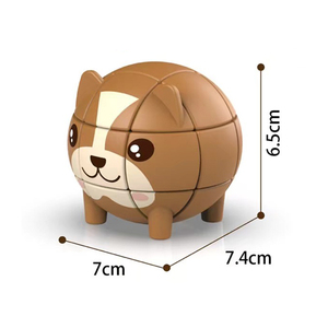 QS thiết kế mới trẻ em giáo dục cầm tay nhựa mini đầy màu sắc phim hoạt hình động vật Câu Đố Cube đồ chơi ages3 + Unisex 2 Phong Cách hiển thị hộp - Product Image 6