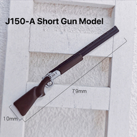 Modèle de fusil de chasse miniature vintage en métal, réplique pour accessoire de décoration de maison de poupée