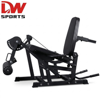 Machine à extensions et flexions de jambes assises, appareil d'entraînement des jambes à double fonction réglable pour le développement des quadriceps et des ischio-jambiers, usage commercial et domestique