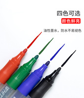 Marqueur effaçable à sec réutilisable non toxique stylo tableau blanc rechargeable à l'encre en plastique noir et rouge pour l'école et le bureau