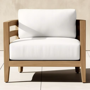 Sofá de Madera de Teca Moderno para Patio, Sofá de Jardín de Madera de Teca para Exteriores - Product Image 3