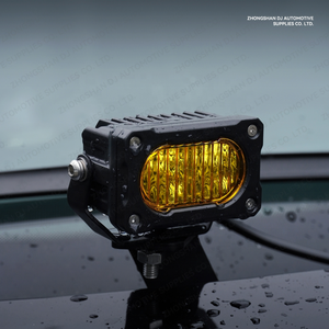 Nouveau mini phare auxiliaire LED jaune de 3 pouces pour voitures/VTT/quad - Phare antibrouillard universel pour conduite 12V 2500LM - Product Image 2