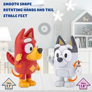 12 STUKS Wolvenfiguren Speelgoed Speelset Wolven Actiefiguren Familie en Vrienden Set - Taarttoppers 2,5-3 Inch - Product Image 2