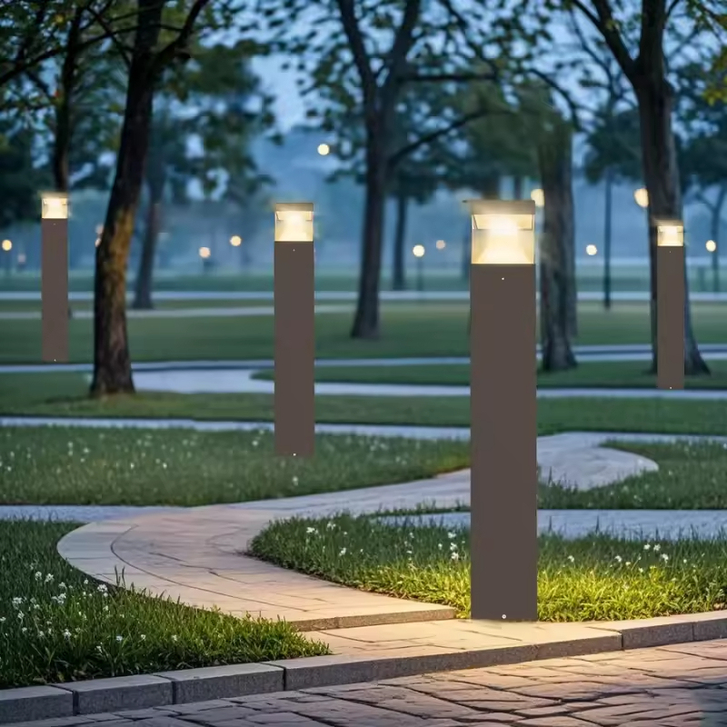 IP65 Waterproof Aluminum Outdoor LED Flood Lights with Touch Control and Light Sensor AC Dimmable Garden Lighting for Yard