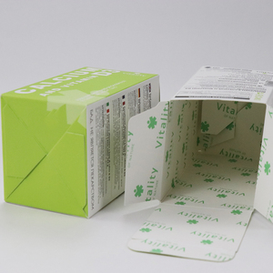 Kotak Kemasan Kertas Kaku Laminasi Matt Ramah Lingkungan dari Bahan Daur Ulang dengan Cetak Kustom untuk Suplemen Kesehatan dan Masker Bedah - Product Image 2