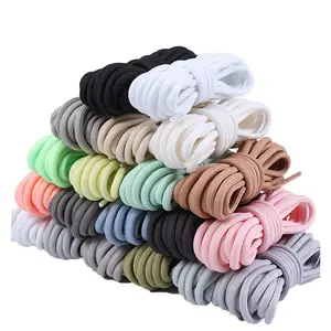 Lacets de chaussures Yrunfeety, lacets ronds de 5 mm, lacets de chaussures en corde de 100 à 140 cm pour les baskets <span class=keywords><strong>Yeezy</strong></span> 350 Boost, lacets de remplacement, 20 couleurs - Product Image 1