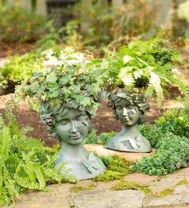 Macetas de resina personalizadas con forma de mariposa y Reina, para flores esculpidas, grandes, cara, para decoración de jardín - Product Image 4