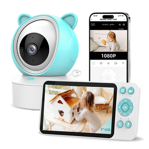 Tuya Video Không Dây LCD 5 Inch Màn Hình Em Bé Thiết Bị Phát Hiện Báo Động Phát Hiện Tiếng Khóc Người Trông Trẻ Độ Phân Giải Cao <span class=keywords><strong>Camera</strong></span> Giám Sát Nhiệt Độ - Product Image 1