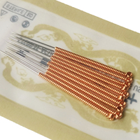 Aiguilles d'acupuncture faciale Sujok, 500 pièces, 0,30x13mm, manche en cuivre, aiguille d'acupuncture avec tube, Agujas De Acupuntura