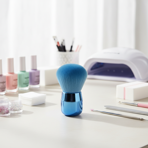 Nouvelle <span class=keywords><strong>Brosse</strong></span> à Maquillage en Fibre Artificielle Tête Champignon avec Manche en Plastique, Recommandée sur Xiaohongshu, Grande <span class=keywords><strong>Brosse</strong></span> Unique <span class=keywords><strong>pour</strong></span> Poudre Libre et Fard à Joues - Product Image 1