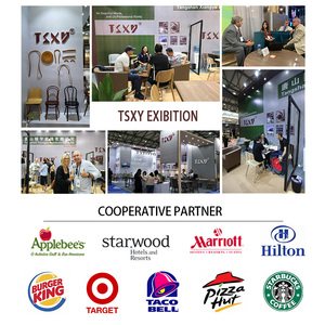 Modernsolid gian hàng gỗ đồ nội thất chỗ ngồi với bảng tùy chỉnh vải nhà hàng gian hàng nhà hàng dự án - Product Image 5