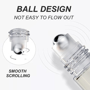 Parfums Original Petit échantillon Quantité de commande Couleur claire Mini parfum en verre de couleur transparente Bouteilles à bille roulante de 10 ml - Product Image 5