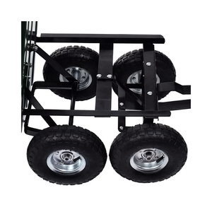 Chariot de jardin robuste OEM/ODM de haute qualité avec mécanisme de basculement breveté pour le transport de paillis et de bois de chauffage - Modèle GARPYC000 - Product Image 5