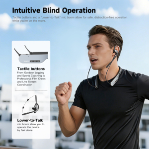 Sistema <span class=keywords><strong>de</strong></span> Auriculares Inalámbricos Full-Duplex Synco Xtalk S1 S2 S5 2.4G con Cancelación <span class=keywords><strong>de</strong></span> Ruido <span class=keywords><strong>de</strong></span> Doble Micrófono y Transmisión <span class=keywords><strong>de</strong></span> 250m - Product Image 4