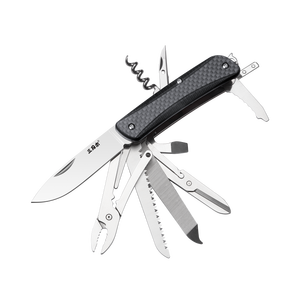 Mejor Precio de <span class=keywords><strong>Sanrenmu</strong></span>, Regalo Personalizado WA761-B1, Navaja Multiherramienta Plegable 21 en 1 con Mango de Fibra de Carbono - Product Image 1